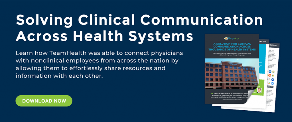 Learn how TeamHealth has solved clinical communication with MangoApps