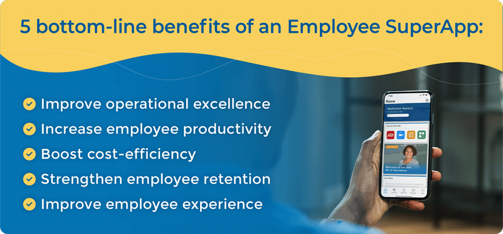 5 bottom-line benefits of employee superapp