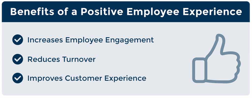 Benefits of a positive employee experience