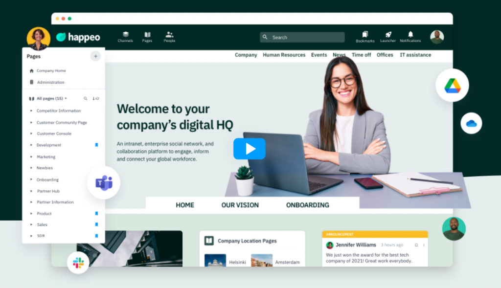 happeo digital workplace