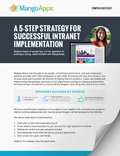 A 5-step strategy for successful intranet implementation